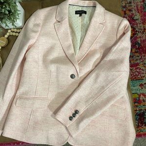 Talbots Shetland Wool Blend pink blazer 16